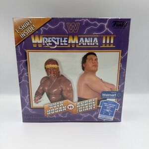 WWE Wrestlemania 3 Hulk Hogan Andre The Giant T-Shirt Funko Wal-Mart Size Large